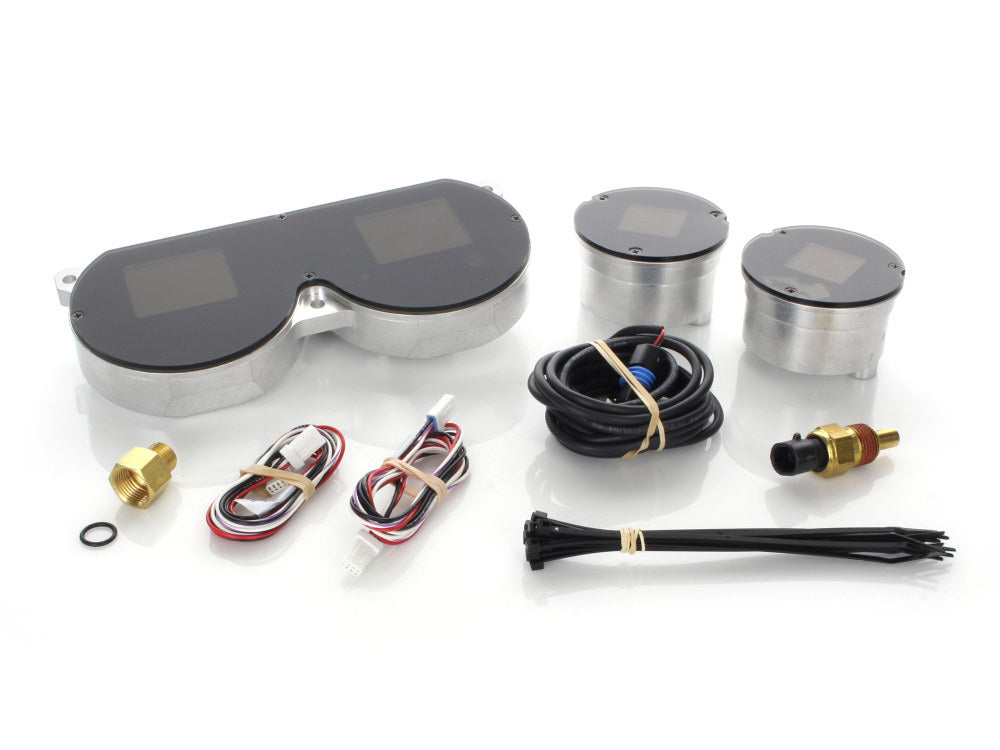 KPH Speedometer & Tachometer - 4 Gauge Kit. Fits Touring 2014-2023 with Fairing.