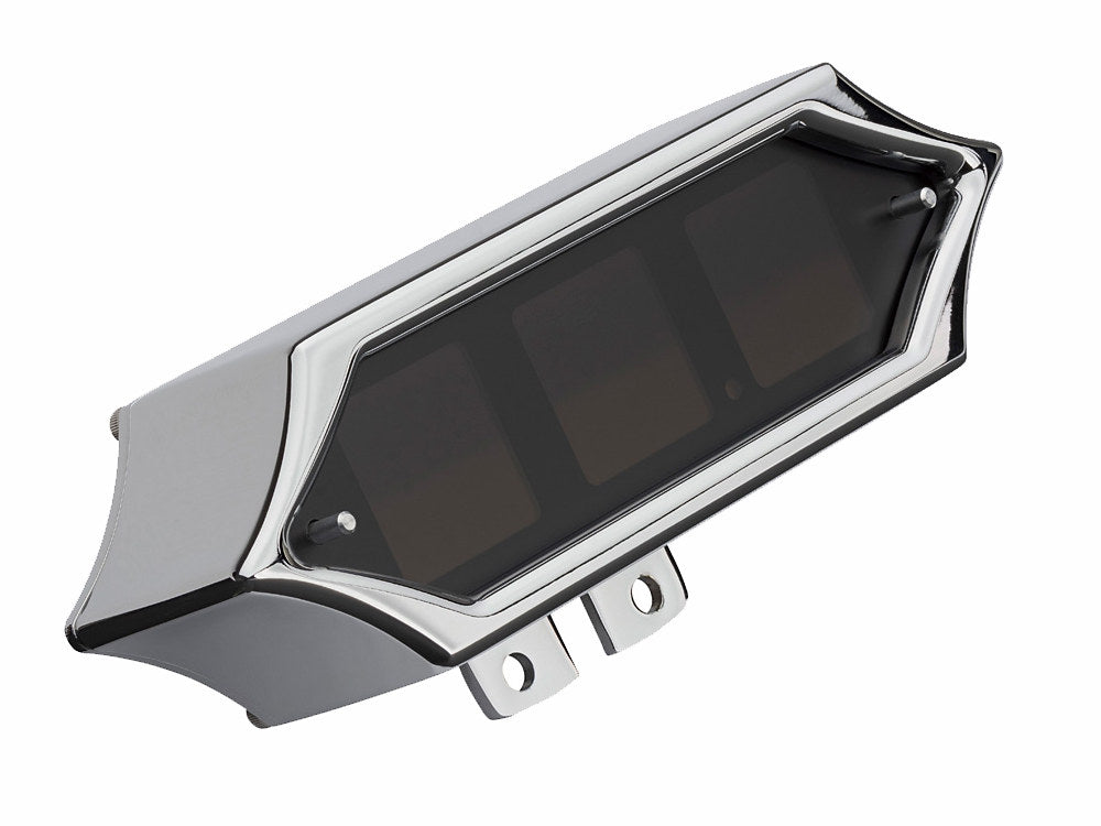 Handlebar Mounted Spike Speedometer/Tachometer - Chrome. Fits Big Twin and Sportster 1936-2003 and V-Rod 2002-2006.
