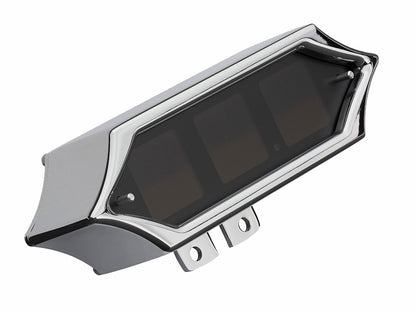 Handlebar Mounted Spike Speedometer/Tachometer - Chrome. Fits Big Twin and Sportster 1936-2003 and V-Rod 2002-2006.