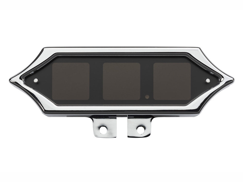 Handlebar Mounted Spike Speedometer/Tachometer - Chrome. Fits Big Twin and Sportster 1936-2003 and V-Rod 2002-2006.