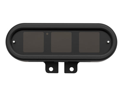 Handlebar Mounted Oval Speedometer/Tachometer - Black. Fits Big Twin and Sportster 1936-2003 and V-Rod 2002-2006.