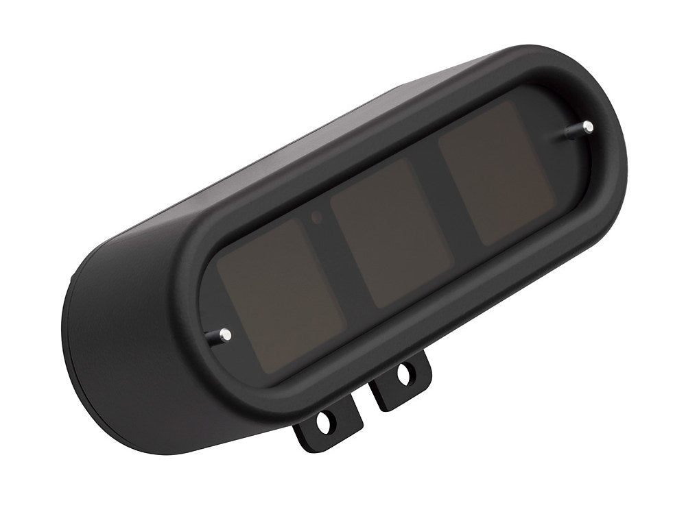 Handlebar Mounted Oval Speedometer/Tachometer - Black. Fits Softail 2004-2010, Dyna 2004-2011, Sportster 2004-2013, V-Rod 2007-2017.