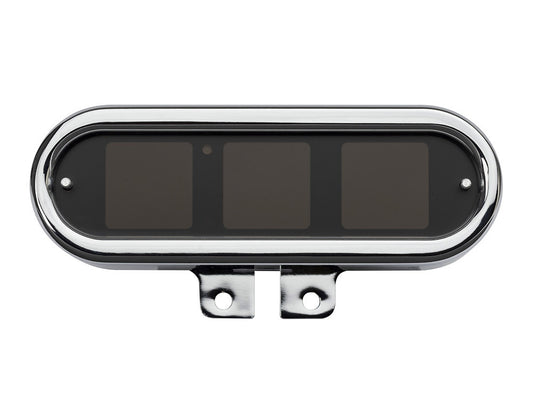 Handlebar Mounted Oval Speedometer/Tachometer - Chrome. Fits Softail 2004-2010, Dyna 2004-2011, Sportster 2004-2013, V-Rod 2007-2017.
