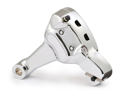 Right Hand Rear 4 Piston Caliper & Mounting Bracket - Chrome. Fits Dyna 2000-2005