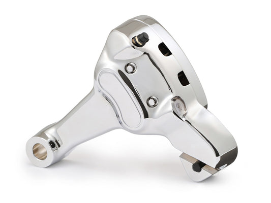 Right Hand Rear 4 Piston Caliper & Mounting Bracket - Chrome. Fits Dyna 2000-2005