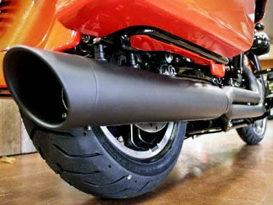Billet Cat 2-into-1 Exhaust - Black. Fits Touring 2017-2023