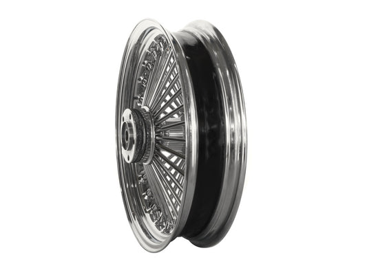 16in. x 3.5in. Mammoth Fat Spoke Rear Wheel - Chrome. Fits Softail 2000-2007, Dyna 2000-2005, Sportster 2000-2004 & Touring 2000-2001.