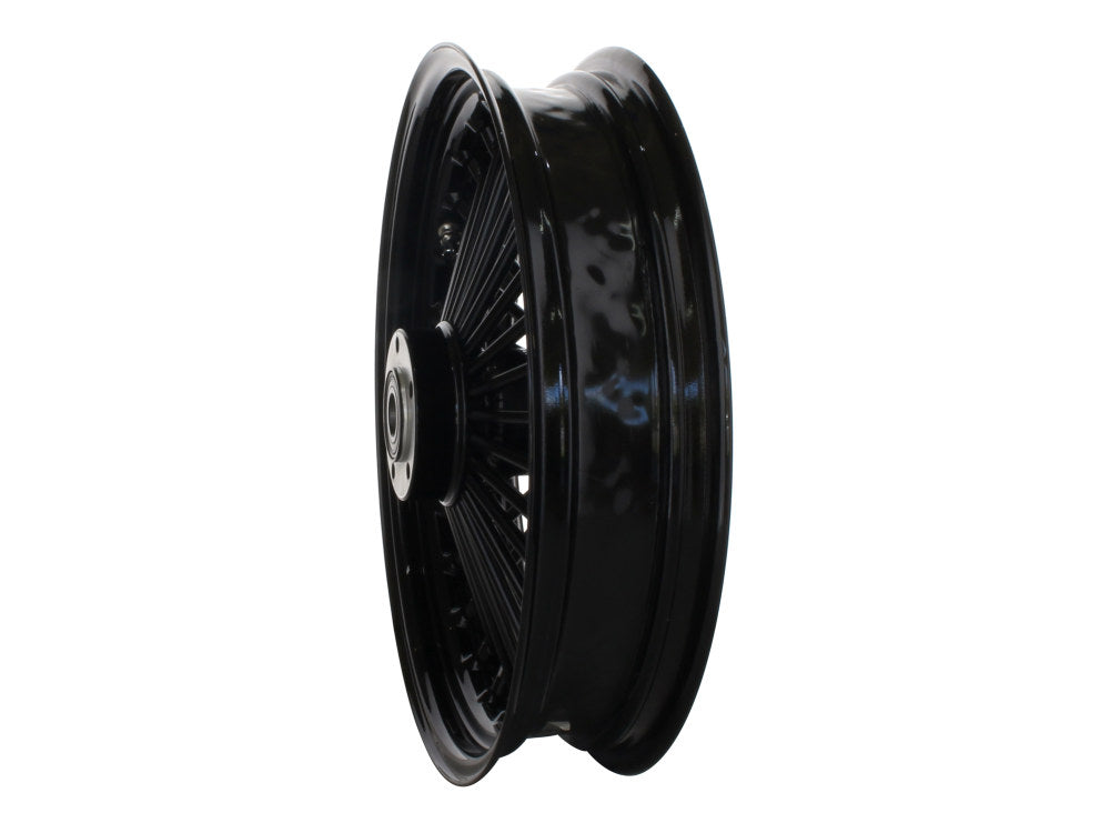 16in. x 3.5in. Mammoth Fat Spoke Rear Wheel - Gloss Black. Fits Softail 2011up.