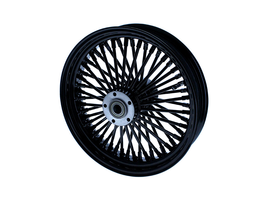 16in. x 3.5in. Mammoth Fat Spoke Rear Wheel - Gloss Black. Fits Softail 2011up.