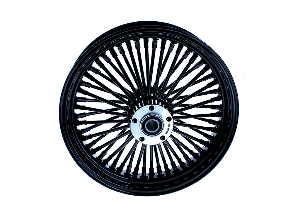 16in. x 3.5in. Mammoth Fat Spoke Rear Wheel - Gloss Black. Fits Softail 2011up.
