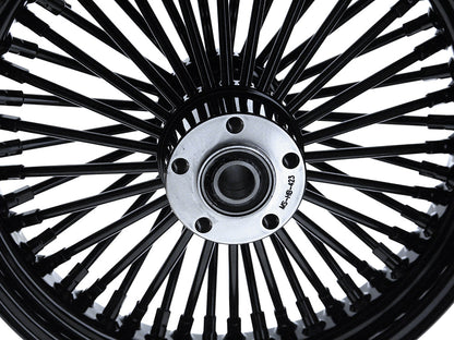 16in. x 3.5in. Mammoth Fat Spoke Rear Wheel - Gloss Black. Fits Softail 2011up.