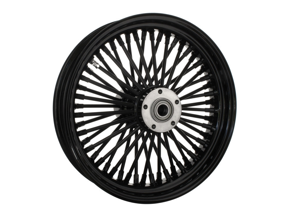 16in. x 3.5in. Mammoth Fat Spoke Rear Wheel - Gloss Black. Fits Softail 2011up.