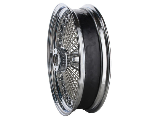 18in. x 4.25in. Mammoth Fat Spoke Rear Wheel - Chrome. Fits Dyna 2012-2017 & Sportster 2014-2021.