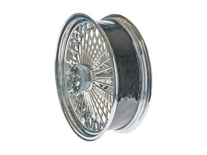 18in. x 5.5in. Mammoth Fat Spoke Rear Wheel - Chrome. Fits Touring 2009up with ABS & Cush Drive.