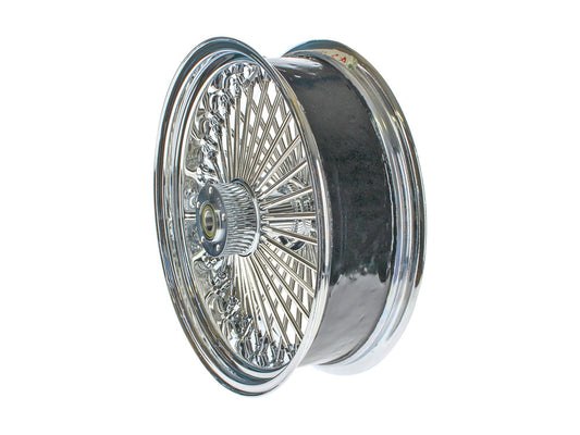 18in. x 5.5in. Mammoth Fat Spoke Rear Wheel - Chrome. Fits Touring 2009up with ABS & Cush Drive.