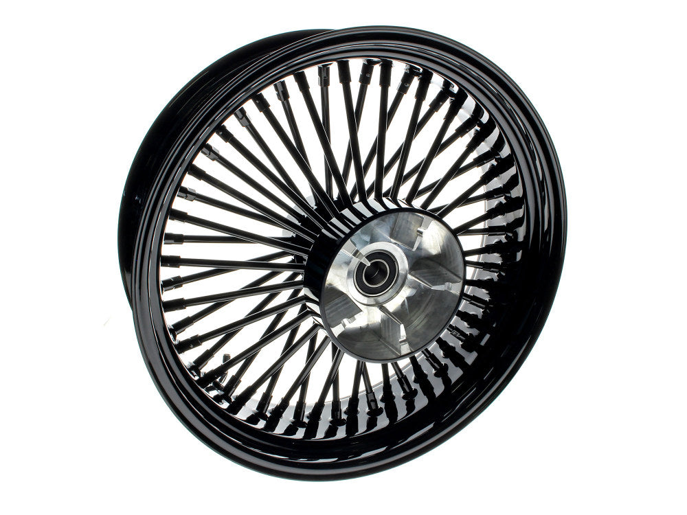 18in. x 5.5in. Mammoth Fat Spoke Rear Wheel - Gloss Black. Fits Touring 2009up with ABS & Cush Drive.