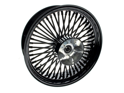 18in. x 5.5in. Mammoth Fat Spoke Rear Wheel - Gloss Black. Fits Touring 2009up with ABS & Cush Drive.