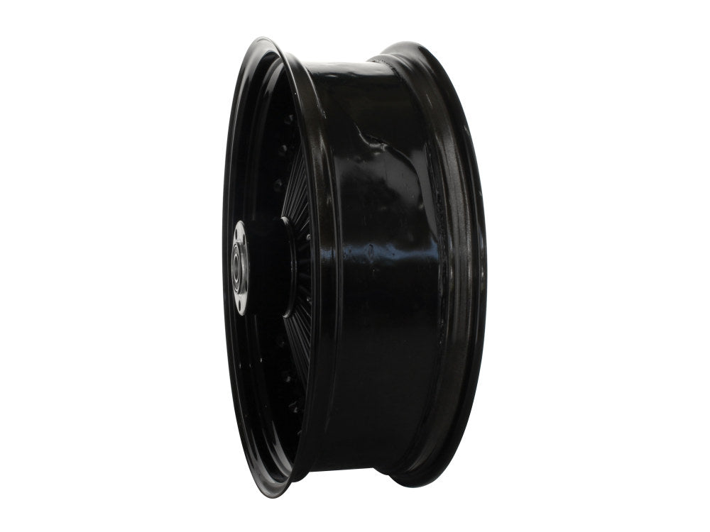 18in. x 5.5in. Mammoth Fat Spoke Rear Wheel - Gloss Black. Fits Softail 2008up.