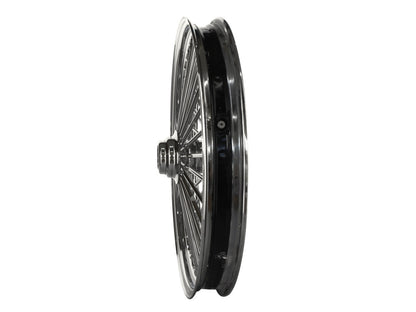 21in. x 2.15in. Mammoth Fat Spoke Front Wheel - Chrome. Fits FX Softail 2000-2006 & Dyna Wide Glide 2000-2005.