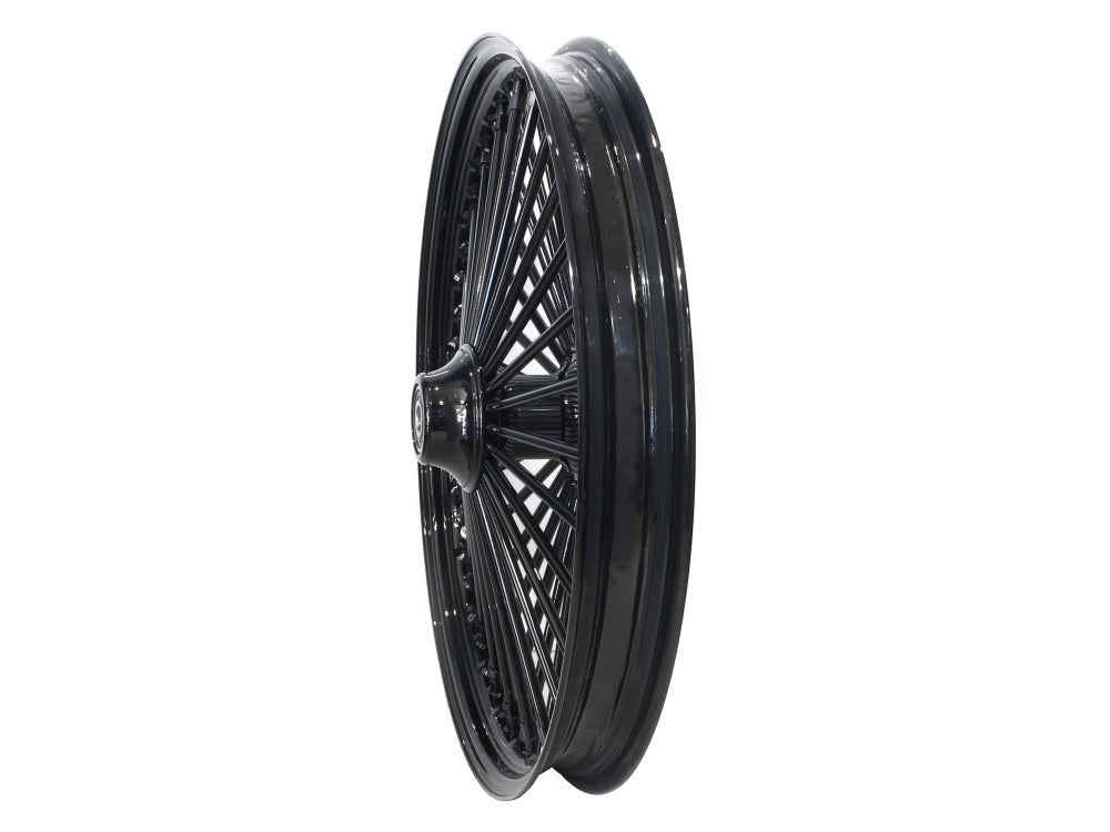 21in. x 2.15in. Mammoth Fat Spoke Front Wheel - Gloss Black. Fits FX Softail 2000-2006 & Dyna Wide Glide 2000-2005.