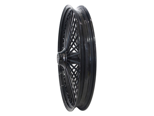 21in. x 2.15in. Mammoth Fat Spoke Front Wheel - Gloss Black. Fits FX Softail 2000-2006 & Dyna Wide Glide 2000-2005.