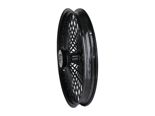 21in. x 2.15in. Mammoth Fat Spoke Front Wheel - Gloss Black. Fits Mid Glide Dyna 2012-2017 & FX Softail 2018up.