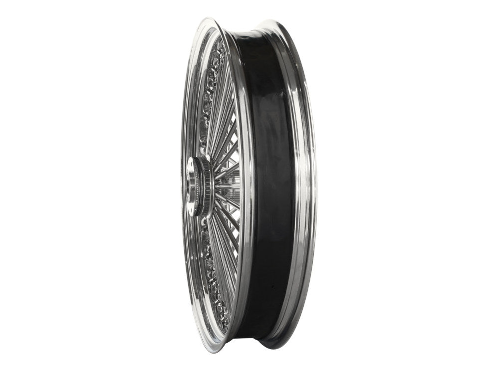 21in. x 3.5in. Mammoth Fat Spoke Front Wheel - Chrome. Fits FX Softail 2011-2015.