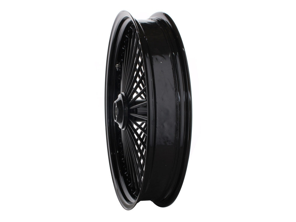 21in. x 3.5in. Mammoth Fat Spoke Front Wheel - Gloss Black. Fits FX Softail 2011-2015.