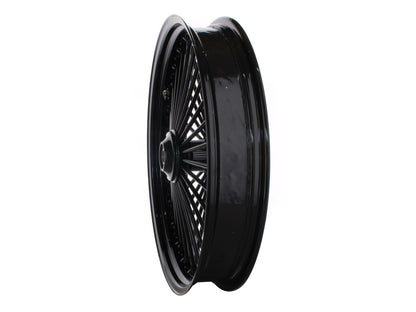 21in. x 3.5in. Mammoth Fat Spoke Front Wheel - Gloss Black. Fits FX Softail 2011-2015.