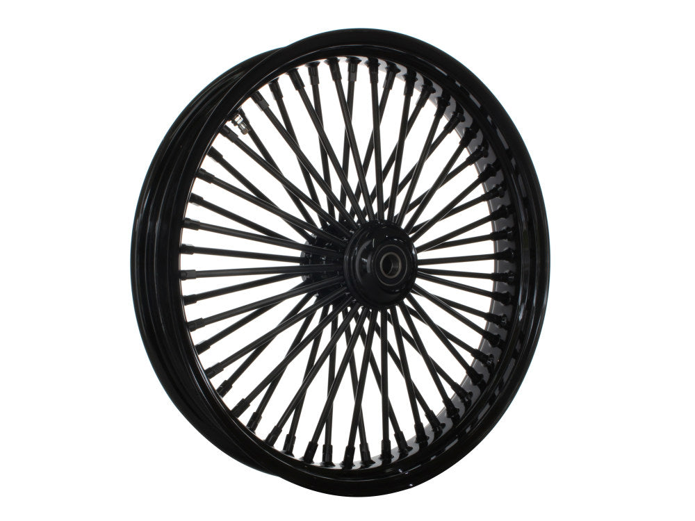 21in. x 3.5in. Mammoth Fat Spoke Front Wheel - Gloss Black. Fits FX Softail 2011-2015.