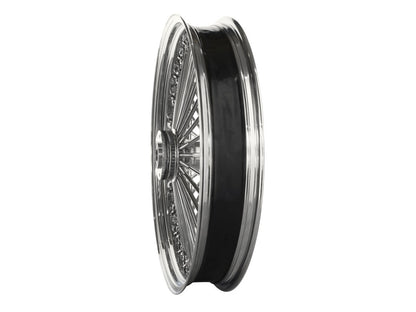 21in. x 3.5in. Mammoth Fat Spoke Front Wheel - Chrome. Fits Softail Breakout 2013up.