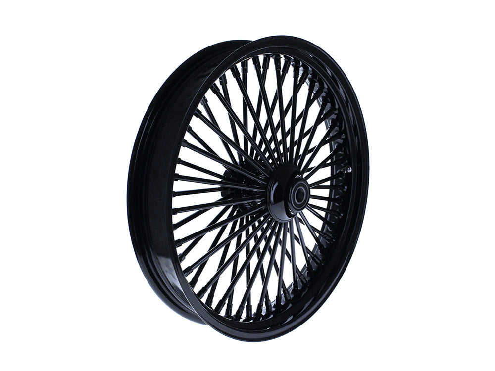 21in. x 3.5in. Mammoth Fat Spoke Front Wheel - Gloss Black. Fits Softail Breakout 2013up.