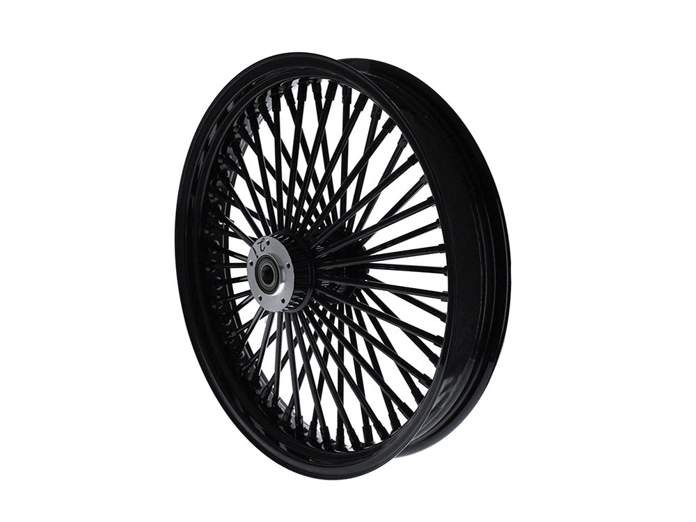 21in. x 3.5in. Mammoth Fat Spoke Front Wheel - Gloss Black. Fits Softail Breakout 2013up.