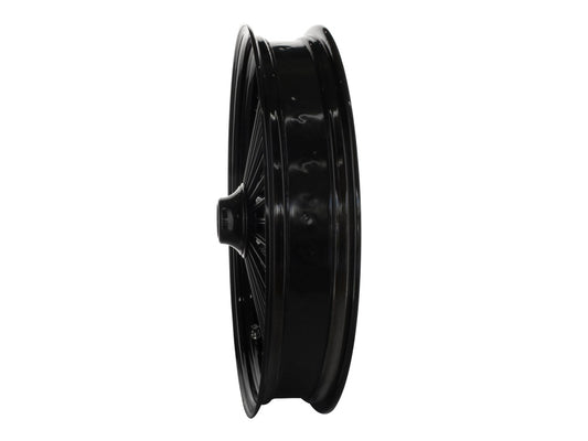 21in. x 3.5in. Mammoth Fat Spoke Front Wheel - Gloss Black. Fits Softail Heritage 2011up, Deluxe 2011-2020, Slim 2012-2021 & Fatboy 2011-2017