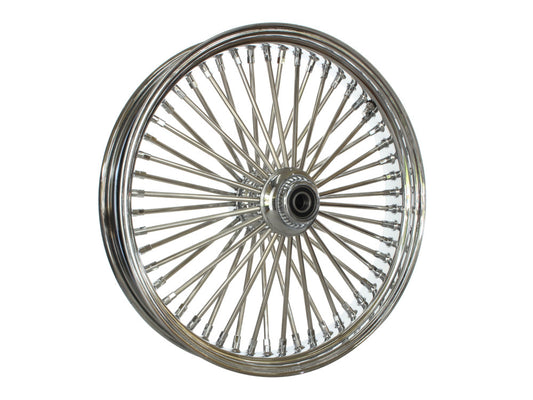 21in. x 3.5in. Mammoth Fat Spoke Front Wheel - Chrome. Fits Softail Heritage 2011up, Deluxe 2011-2020, Slim 2012-2021 & Fatboy 2011-2017