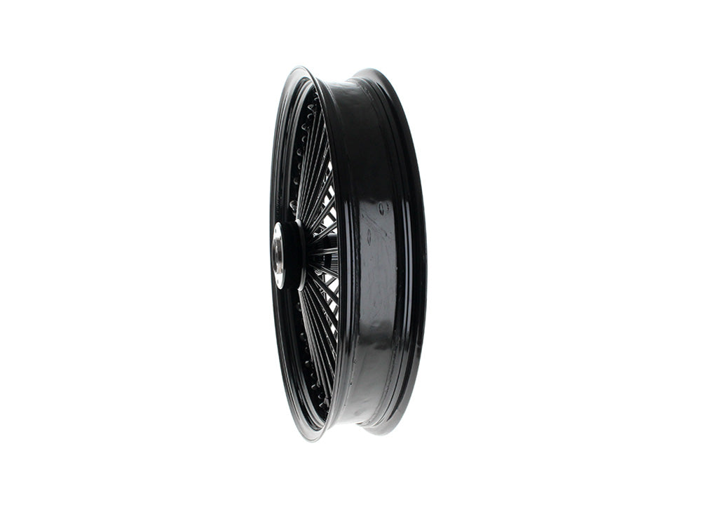 21in. x 3.5in. Mammoth Fat Spoke Front Wheel - Gloss Black. Fits Touring 2008up