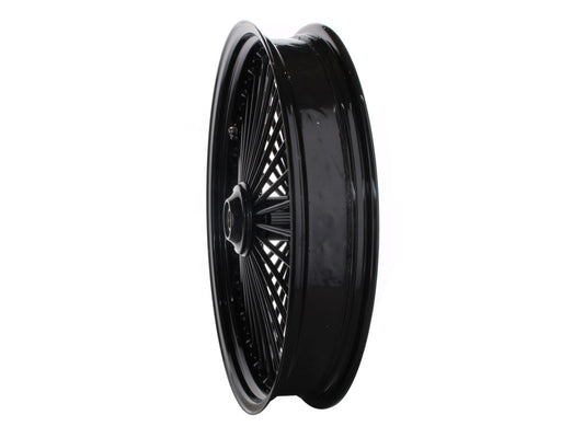 21in. x 3.5in. Mammoth Fat Spoke Front Wheel - Gloss Black. Fits Mid Glide Dyna 2012-2017 & FX Softail 2018up.