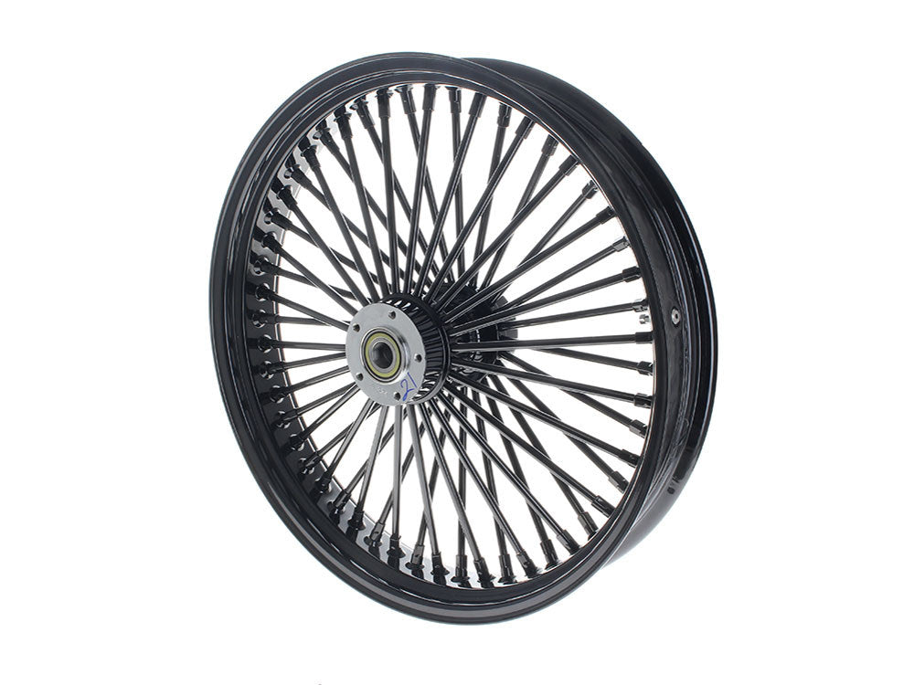 21in. x 3.5in. Mammoth Fat Spoke Front Wheel - Gloss Black. Fits Dual Disc Dyna Fat Bob 2012-2017 & CVO Pro Street Breakout 2016-2017