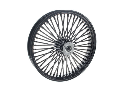 21in. x 3.5in. Mammoth Fat Spoke Front Wheel - Gloss Black. Fits Dual Disc Dyna Fat Bob 2012-2017 & CVO Pro Street Breakout 2016-2017