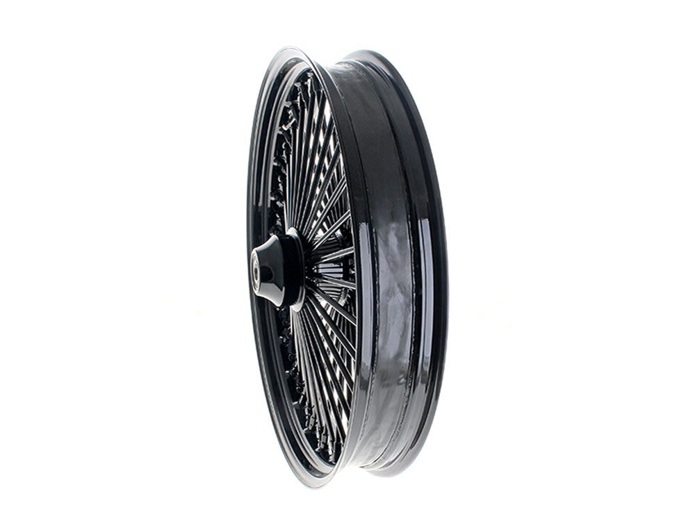 23in. x 3.5in. Mammoth Fat Spoke Front Wheel - Gloss Black. Fits Fatboy 2018up