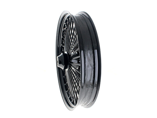 23in. x 3.5in. Mammoth Fat Spoke Front Wheel - Gloss Black. Fits Fatboy 2018up