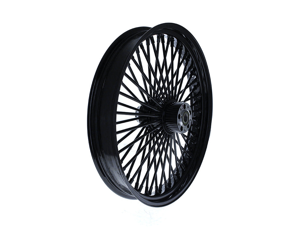 23in. x 3.5in. Mammoth Fat Spoke Front Wheel - Gloss Black. Fits Fatboy 2018up