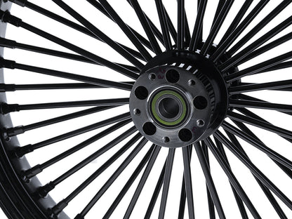 23in. x 3.5in. Mammoth Fat Spoke Front Wheel - Gloss Black. Fits Fatboy 2018up