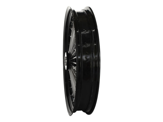 23in. x 3.5in. Mammoth Fat Spoke Front Wheel - Gloss Black & Chrome. Fits Mid Glide Dyna 2012-2017 & FX Softail 2018up.