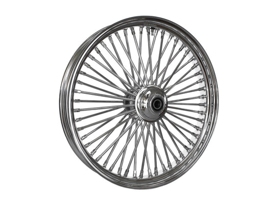 23in. x 3.5in. Mammoth Fat Spoke Front Wheel - Chrome. Fits FX Softail 2000-2006 & Dyna Wide Glide 2000-2005.
