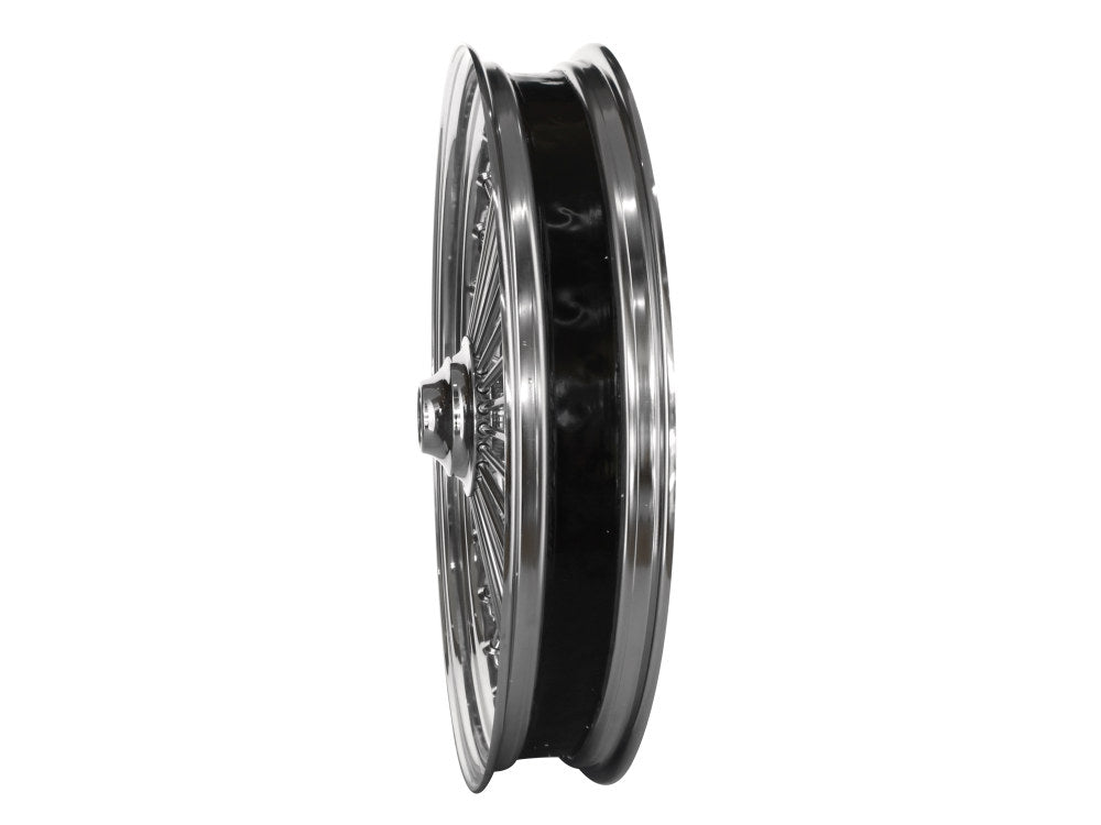 23in. x 3.5in. Mammoth Fat Spoke Front Wheel - Chrome. Fits FX Softail 2007-2010.