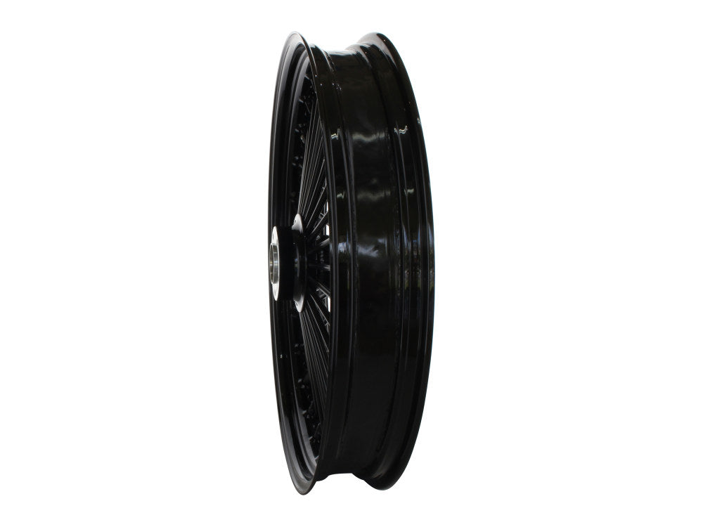 23in. x 3.5in. Mammoth Fat Spoke Front Wheel - Gloss Black. Fits FX Softail 2011-2015.