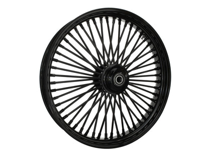 23in. x 3.5in. Mammoth Fat Spoke Front Wheel - Gloss Black. Fits FX Softail 2011-2015.