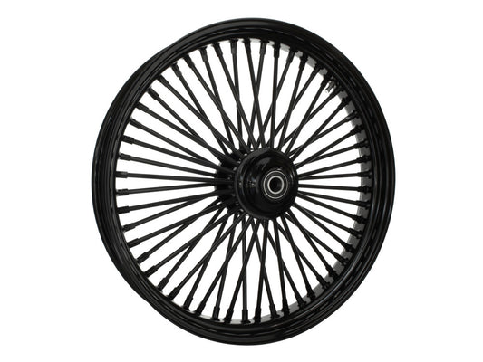 23in. x 3.5in. Mammoth Fat Spoke Front Wheel - Gloss Black. Fits FX Softail 2011-2015.