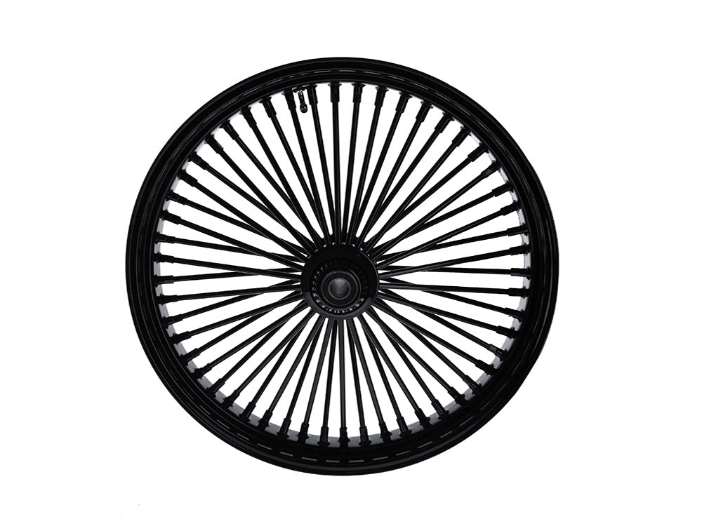 23in. x 3.5in. Mammoth Fat Spoke Front Wheel - Gloss Black. Fits Softail Breakout 2013up.